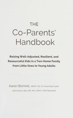 Cover of The Co-Parents Handbook by Karen Bonnell